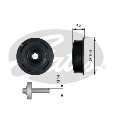 Шкив коленвала GATES TVD1054A