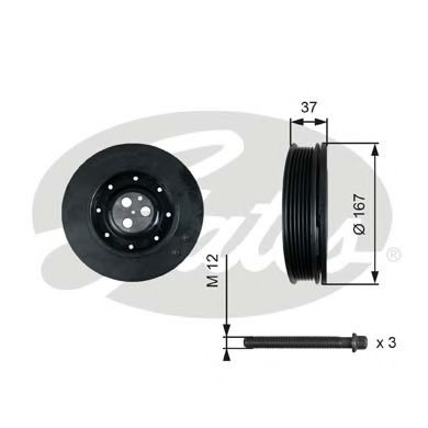 Шкив коленвала GATES TVD1060A