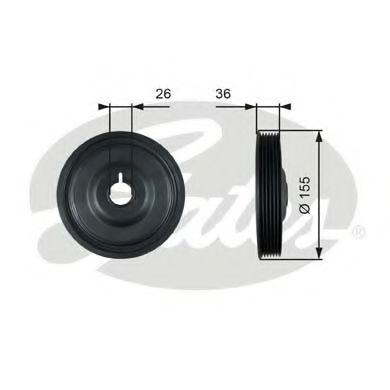 Шкив коленвала MERCEDES-BENZ A6070300003
