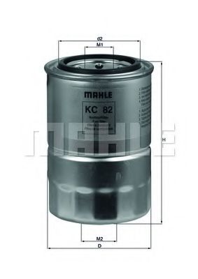 Топливный фильтр KNECHT/MAHLE KC 82D