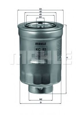 Топливный фильтр KNECHT/MAHLE KC 83D