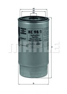 Топливный фильтр KNECHT/MAHLE KC 98/1