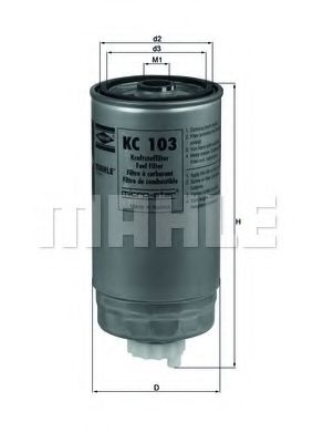 Топливный фильтр KNECHT/MAHLE KC 103