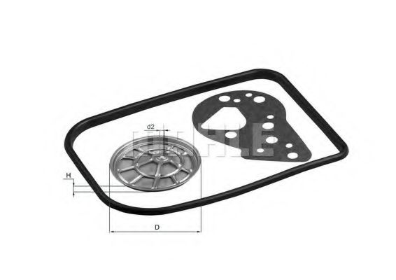 Фильтр автоматической коробки передач KNECHT/MAHLE HX 82D