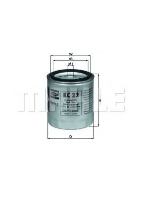 Топливный фильтр KNECHT/MAHLE KC 22