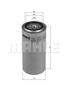 Топливный фильтр KNECHT/MAHLE KC 75