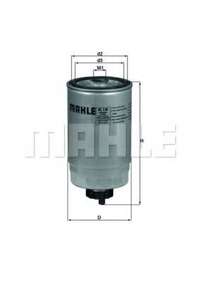 Топливный фильтр KNECHT/MAHLE KC 140