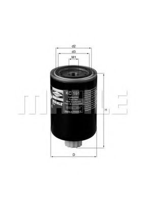 Топливный фильтр KNECHT/MAHLE KC 191