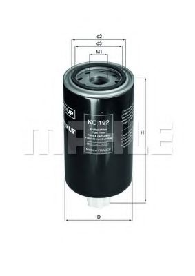 Топливный фильтр KNECHT/MAHLE KC 192