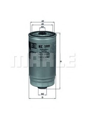 Топливный фильтр KNECHT/MAHLE KC 199