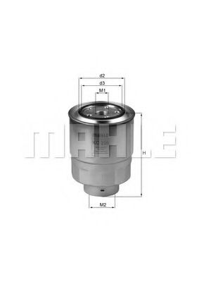 Топливный фильтр KNECHT/MAHLE KC 256D