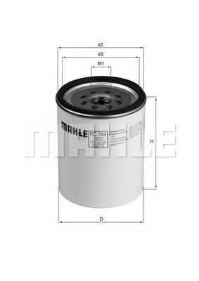 Топливный фильтр KNECHT/MAHLE KC 384D