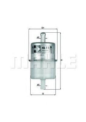 Топливный фильтр KNECHT/MAHLE KL 11 OF