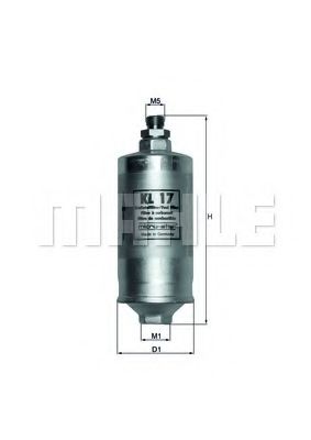 Топливный фильтр KNECHT/MAHLE KL 17