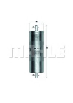 Топливный фильтр KNECHT/MAHLE KL 35