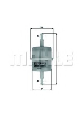 Топливный фильтр KNECHT/MAHLE KL 63 OF