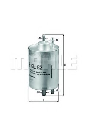 Топливный фильтр KNECHT/MAHLE KL 82