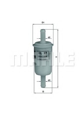 Топливный фильтр KNECHT/MAHLE KL 97 OF