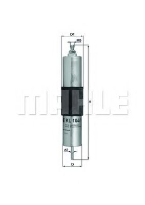 Топливный фильтр KNECHT/MAHLE KL 104/1