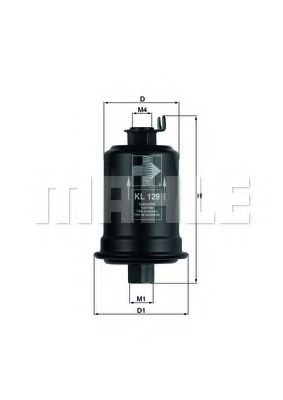 Топливный фильтр KNECHT/MAHLE KL 129