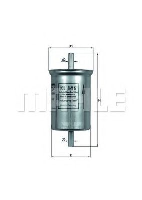 Топливный фильтр KNECHT/MAHLE KL 146
