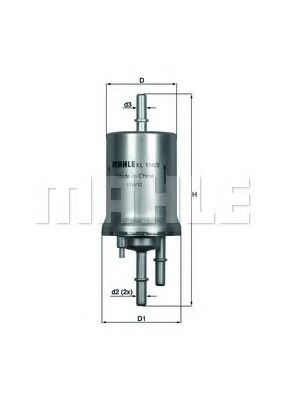 Топливный фильтр KNECHT/MAHLE KL 156/3