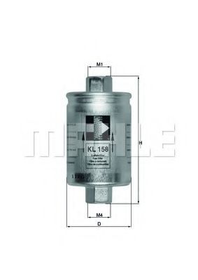 Топливный фильтр KNECHT/MAHLE KL 158