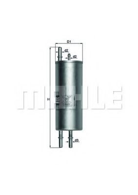 Топливный фильтр KNECHT/MAHLE KL 167