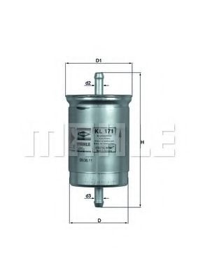 Топливный фильтр KNECHT/MAHLE KL 171