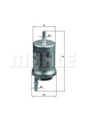 Топливный фильтр KNECHT/MAHLE KL 176/6D