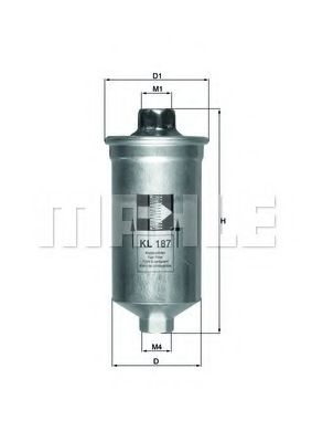 Топливный фильтр KNECHT/MAHLE KL 187