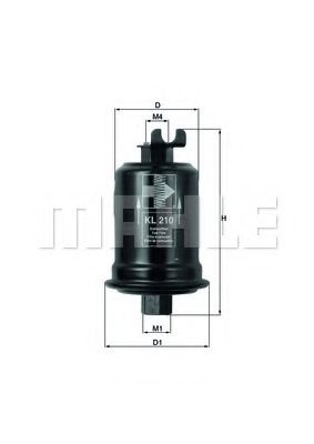 Топливный фильтр KNECHT/MAHLE KL 210