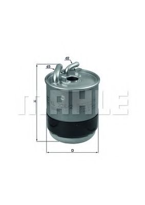 Топливный фильтр KNECHT/MAHLE KL 228/2D