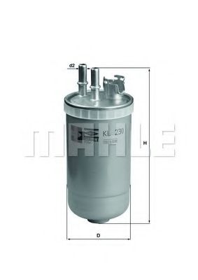 Топливный фильтр KNECHT/MAHLE KL 230
