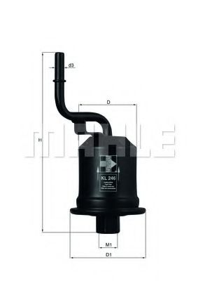 Топливный фильтр KNECHT/MAHLE KL 246