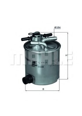 Топливный фильтр KNECHT/MAHLE KL 404/16