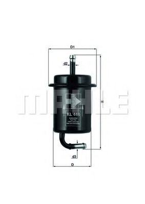 Топливный фильтр KNECHT/MAHLE KL 444