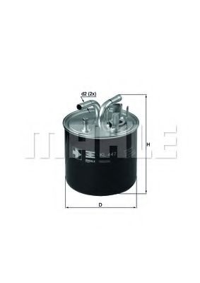Топливный фильтр KNECHT/MAHLE KL 447