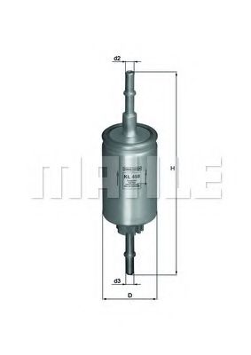 Топливный фильтр KNECHT/MAHLE KL 458