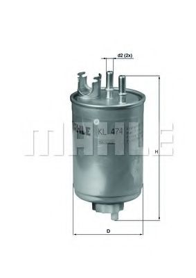 Топливный фильтр KNECHT/MAHLE KL 474