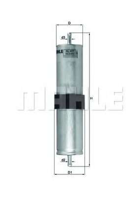 Топливный фильтр KNECHT/MAHLE KL 477