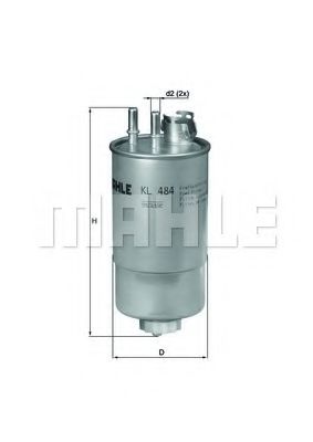 Топливный фильтр KNECHT/MAHLE KL 484