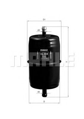 Топливный фильтр KNECHT/MAHLE KL 558