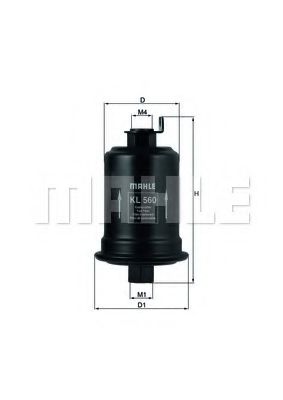 Топливный фильтр KNECHT/MAHLE KL 560