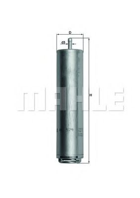 Топливный фильтр KNECHT/MAHLE KL 579D