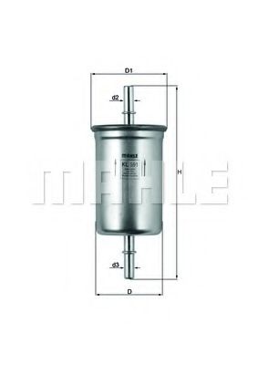 Топливный фильтр KNECHT/MAHLE KL 591