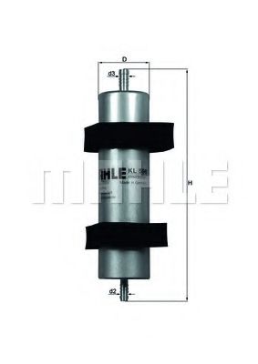 Топливный фильтр KNECHT/MAHLE KL 596