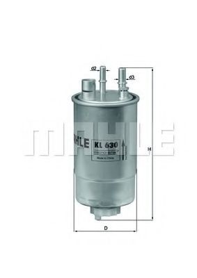 Топливный фильтр KNECHT/MAHLE KL 630