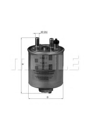 Топливный фильтр KNECHT/MAHLE KL 638