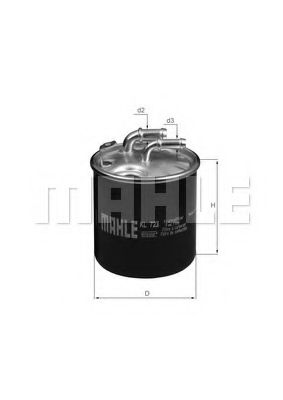 Топливный фильтр KNECHT/MAHLE KL 723D